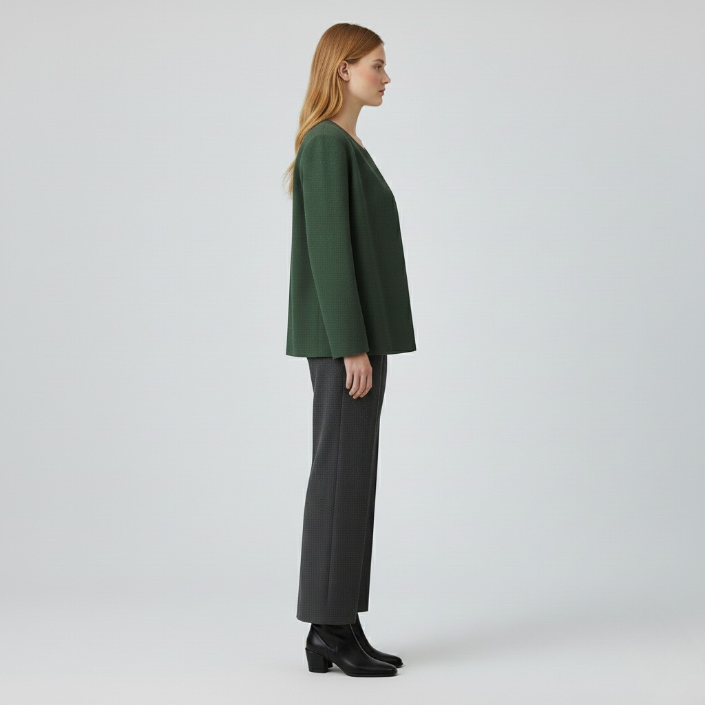 Women's Collarless Jacket