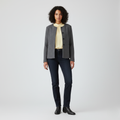 Women's Collarless Tailored Jacket