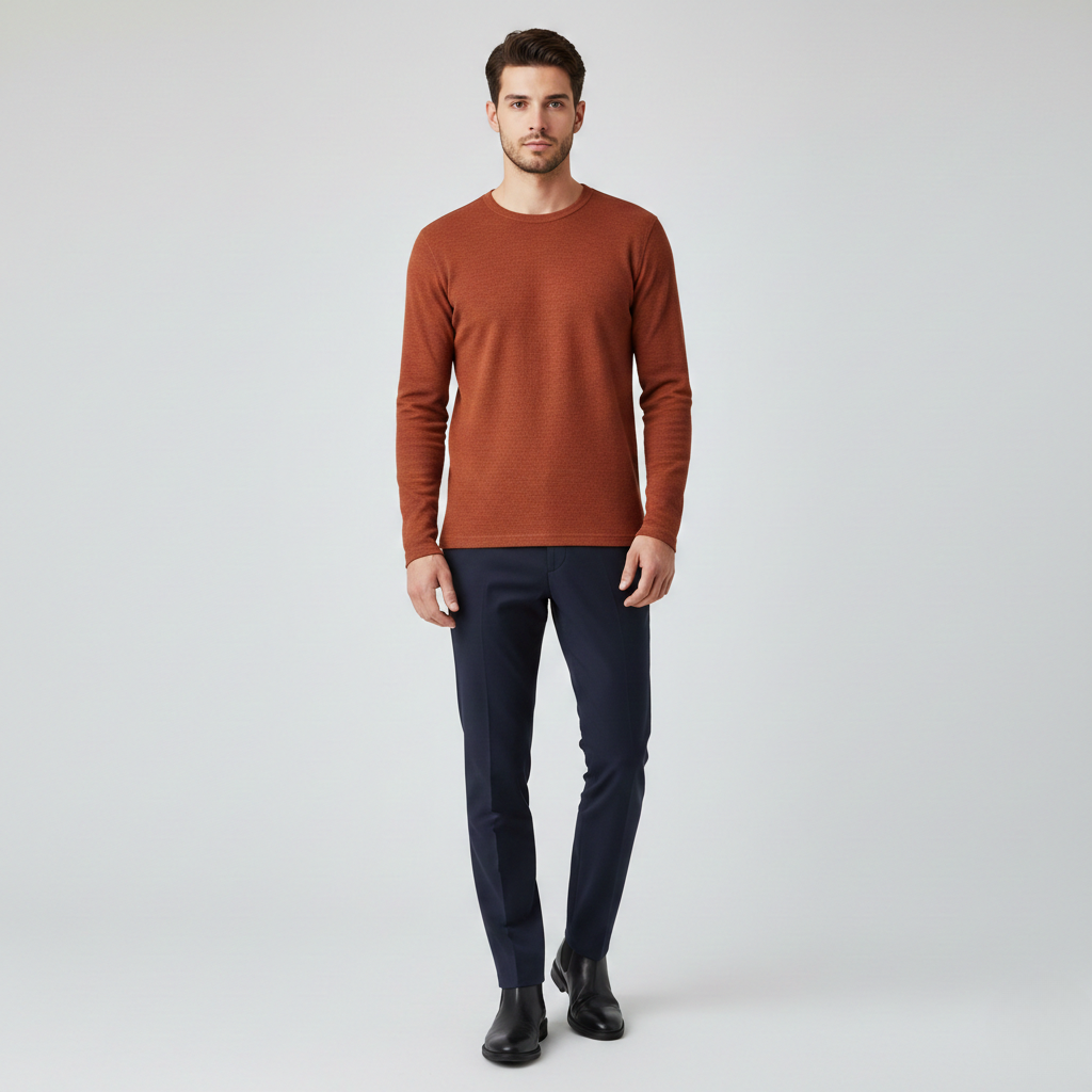 Men's Long-Sleeve Knit Tee