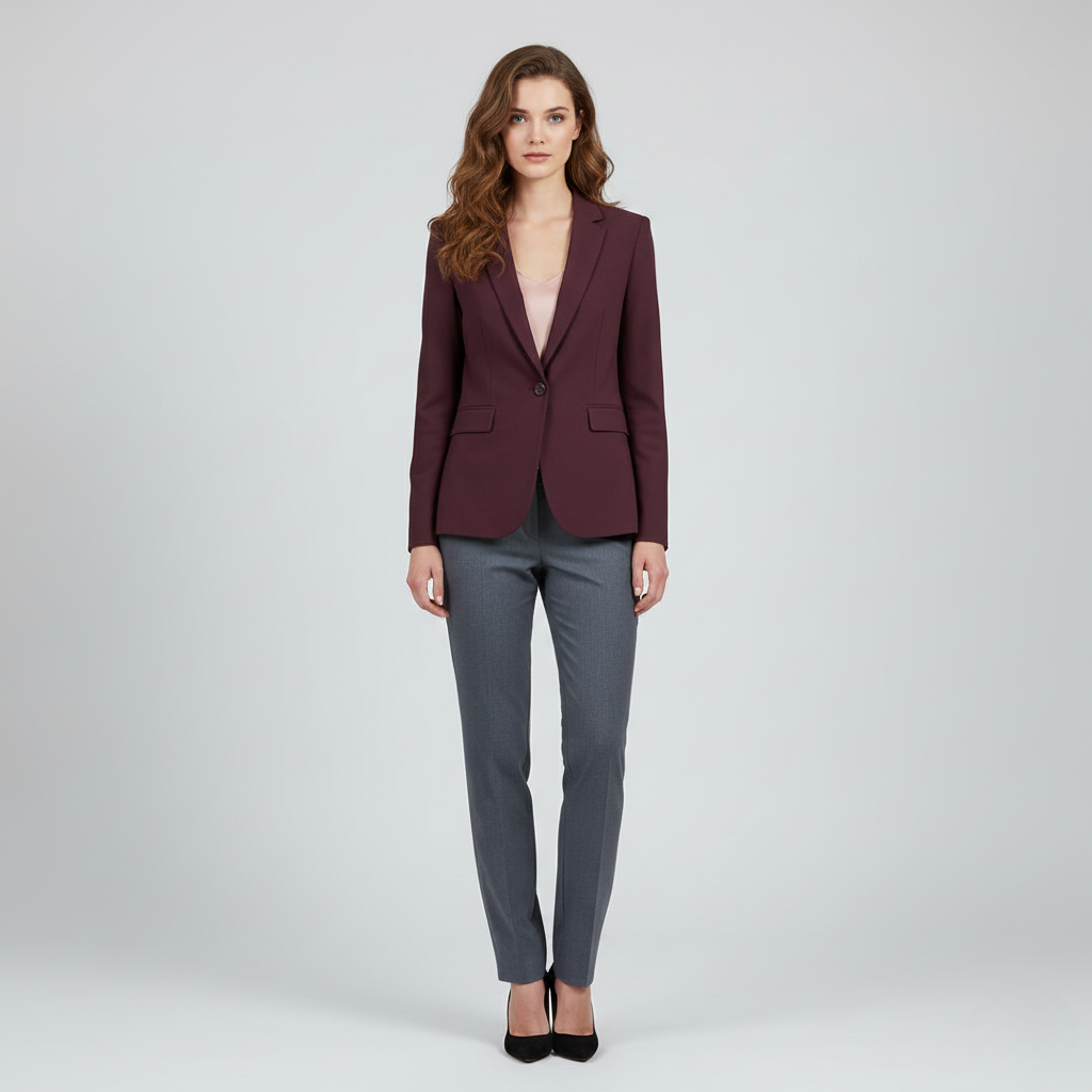 Women's Tailored One-Button Blazer