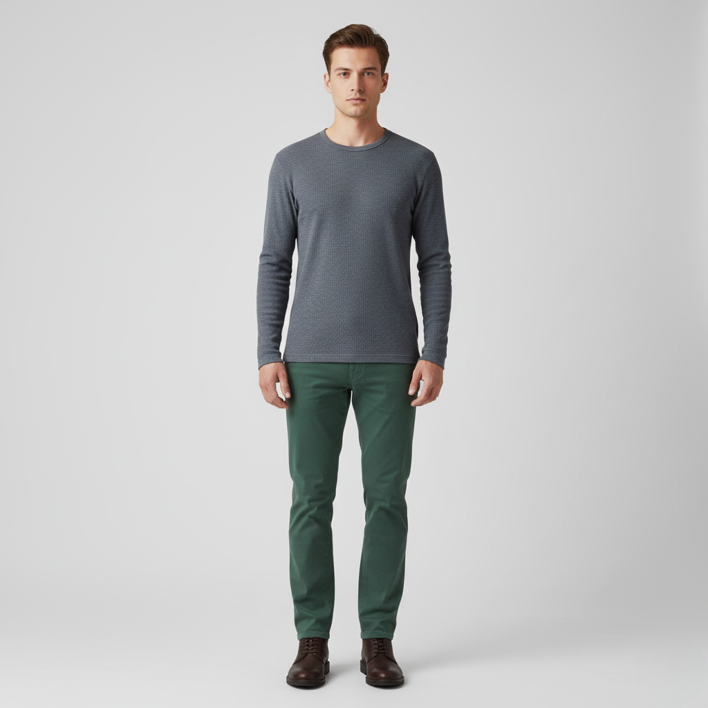 Men's Crewneck Knit Shirt