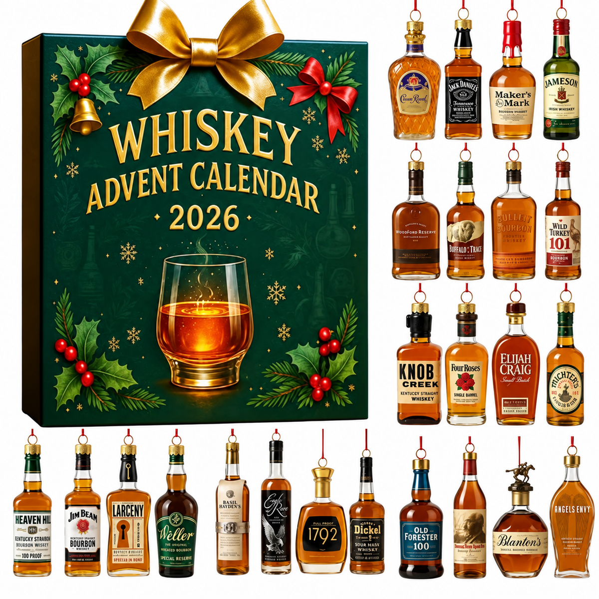 Festive Whiskey Advent Calendar Gift Box 2026