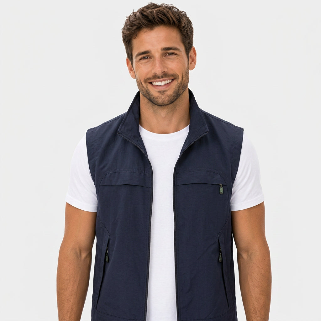 Men’s Zip-Up Utility Vest