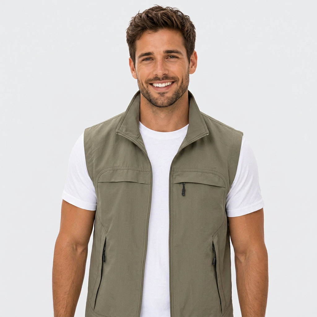 Men’s Zip-Up Utility Vest