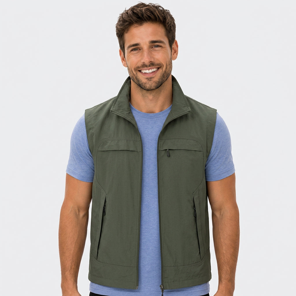 Men’s Zip-Up Utility Vest