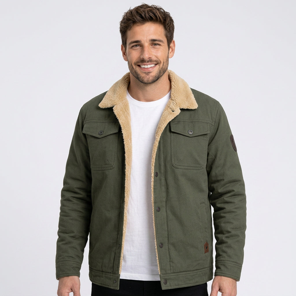 Men Fleece Lined Jacket