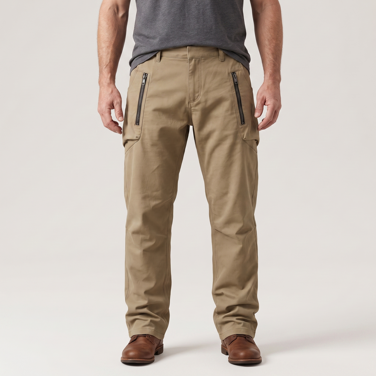 Men’s Outdoor Utility Trousers with Zip Front Pockets