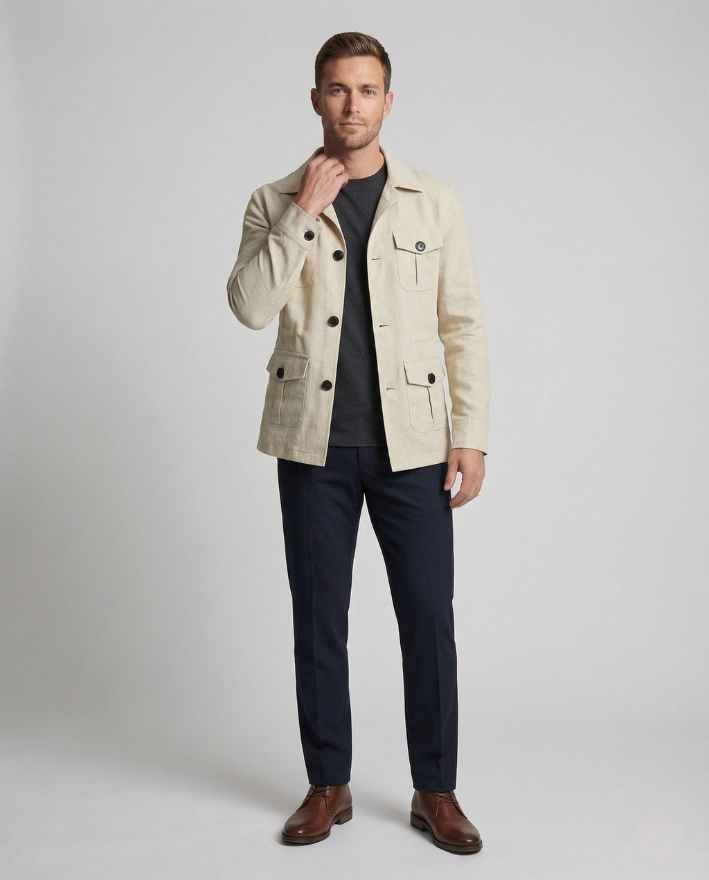 Men’s Four Pocket Safari Jacket