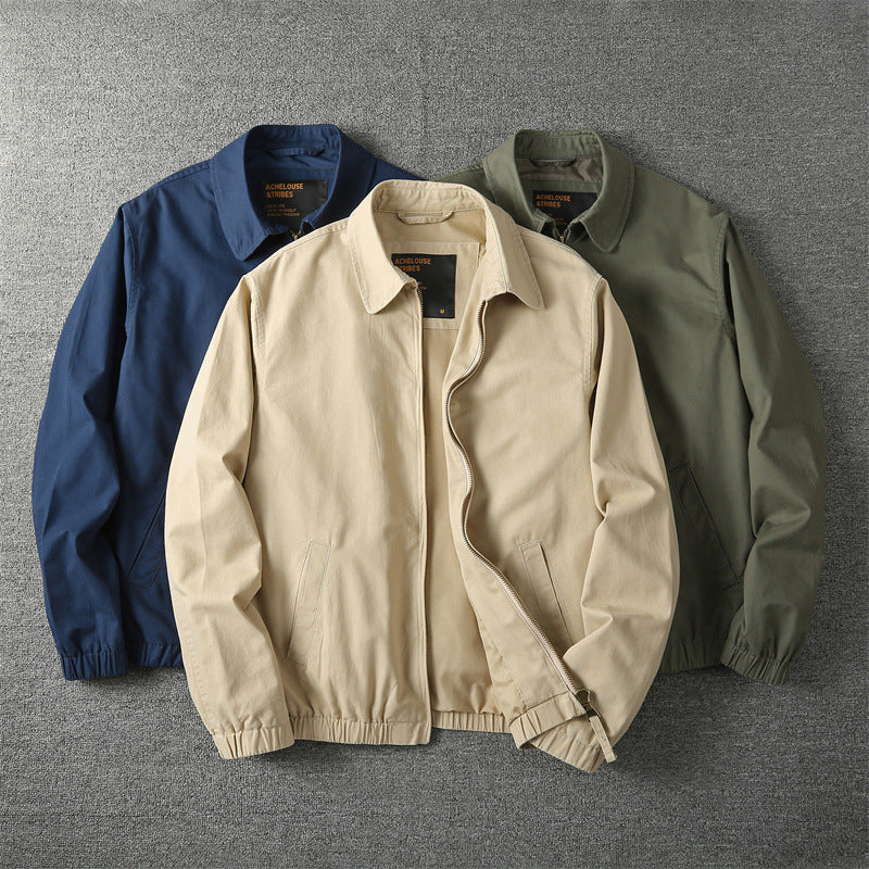 Men’s Classic Collared Zip Jacket