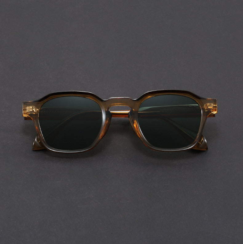 Women's Square Translucent Frame Sunglasses