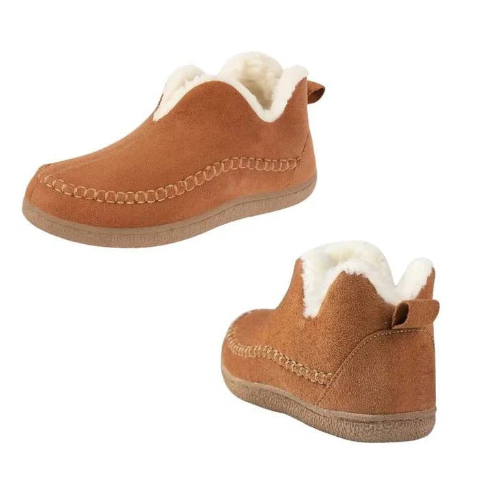 Women’s Faux Suede Moccasin Slipper Boots