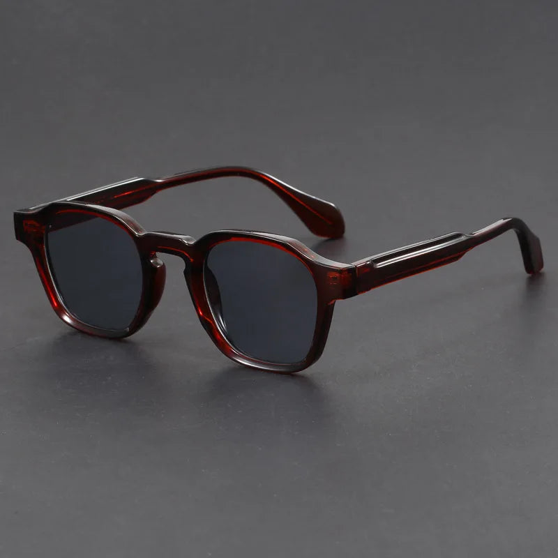 Women's Square Translucent Frame Sunglasses