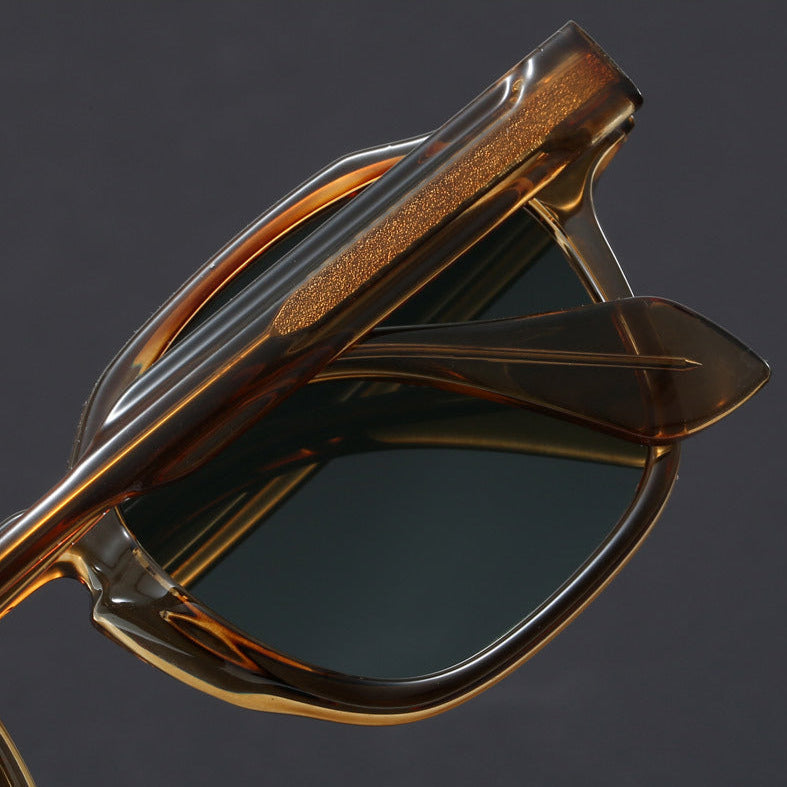 Women's Square Translucent Frame Sunglasses