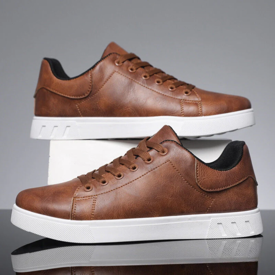 Men's Lace-Up Low-Top Court Sneakers