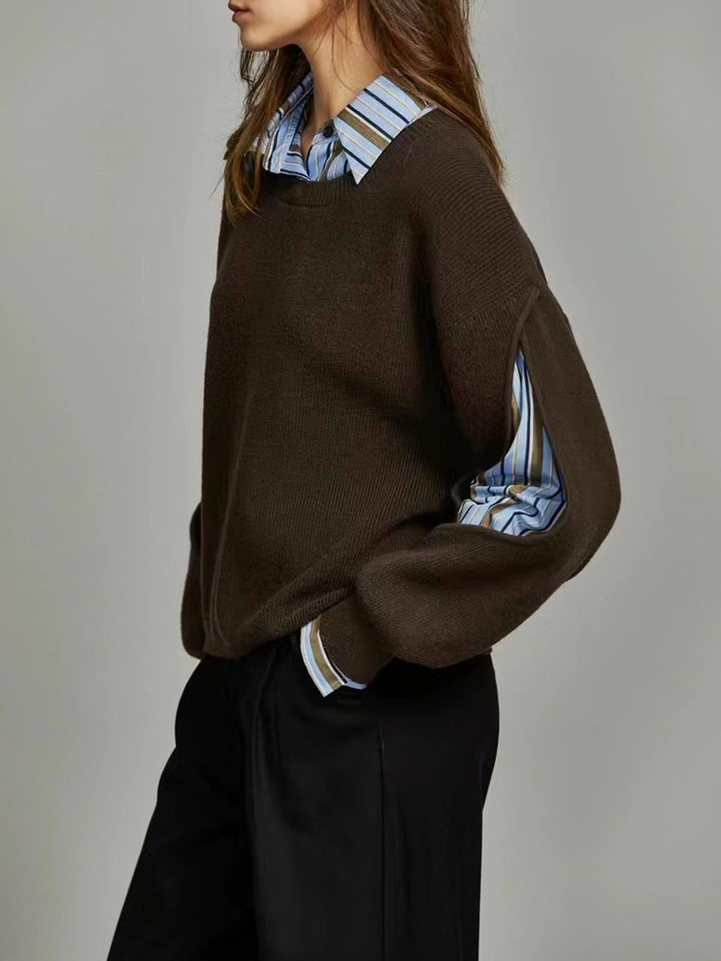 Women’s Layered Look Knit Sweater