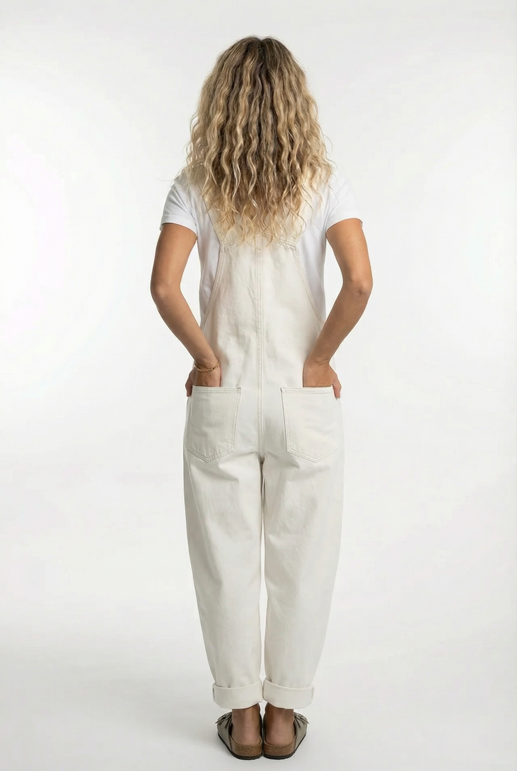 Women's Relaxed Denim Overalls with Adjustable Straps