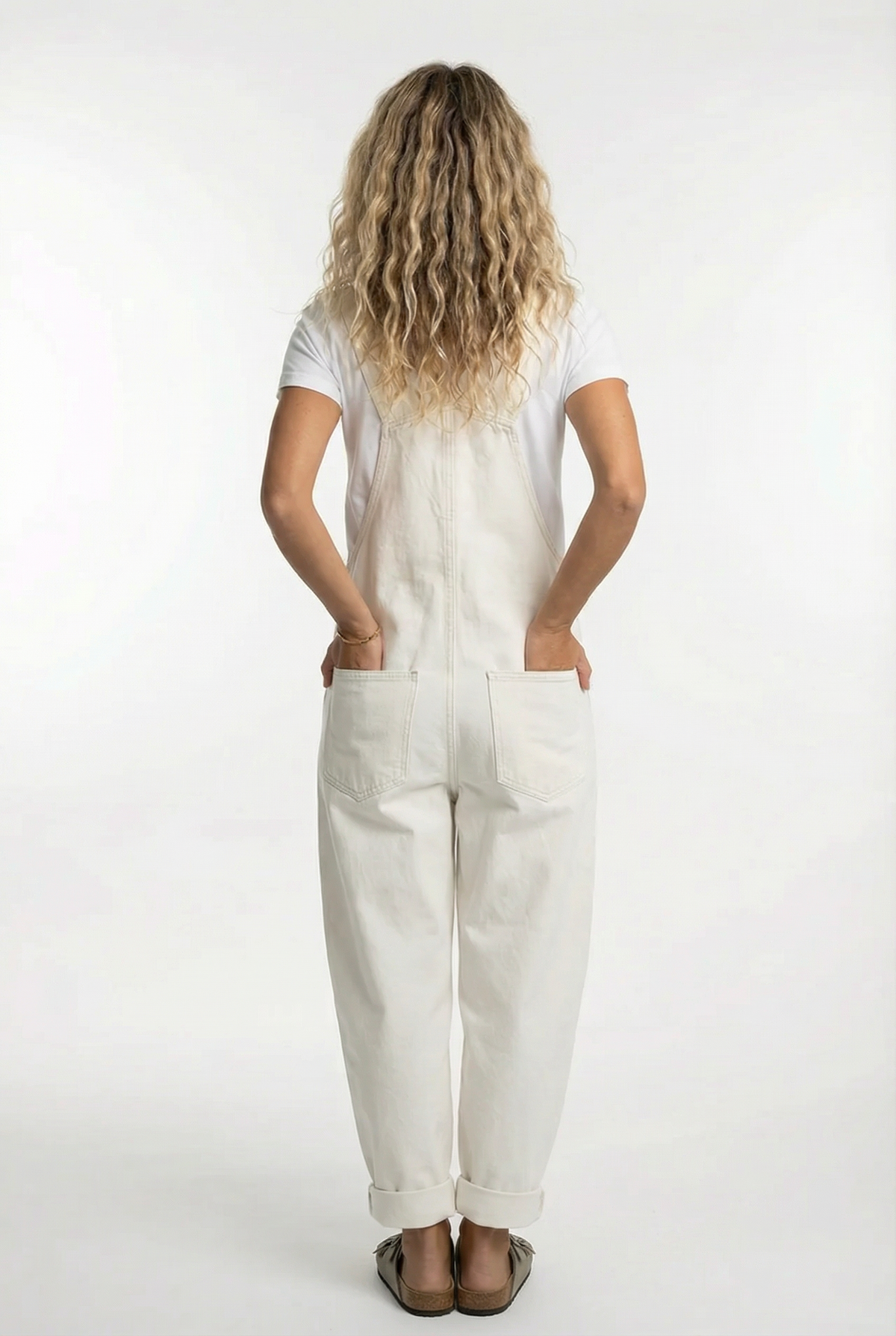 Women's Relaxed Denim Overalls with Adjustable Straps