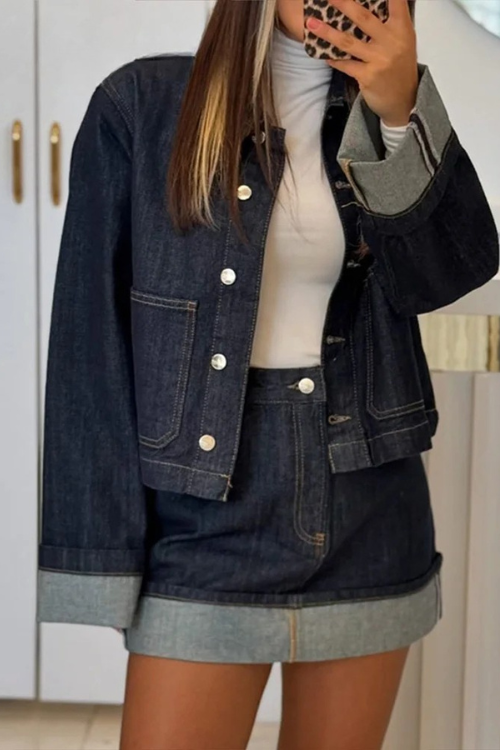 Women's Cropped Denim Jacket