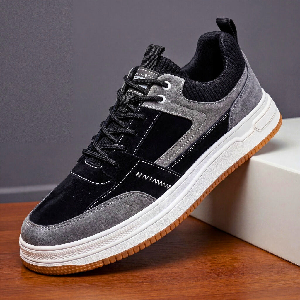 Men's Panelled Low-Top Sneakers
