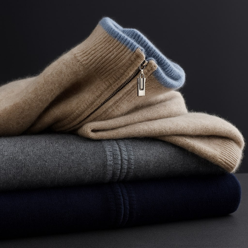 Men’s Brushed Knit Zip Cardigan