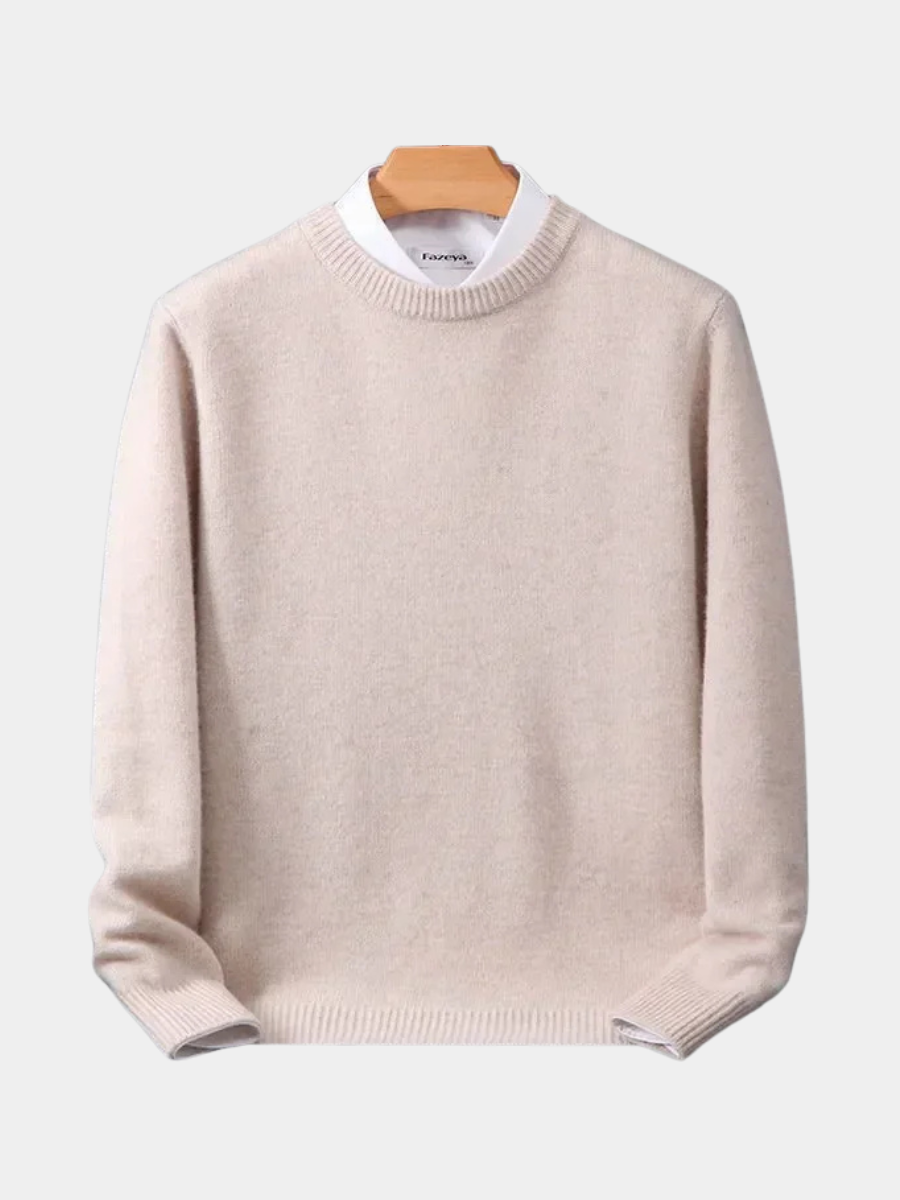 Men's Mock Neck Knit Pullover Sweater