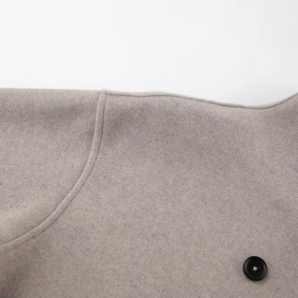 Women’s Stand Collar Double-Breasted Short Coat