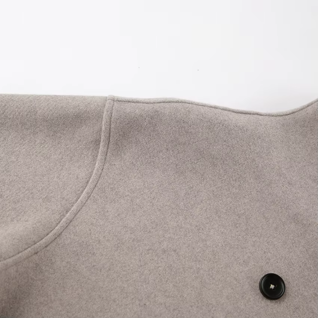 Women’s Stand Collar Double-Breasted Short Coat
