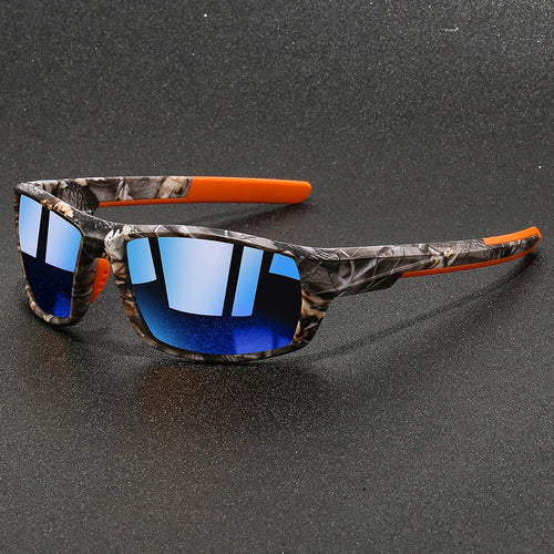 Men's Camo Sport Sunglasses with Mirrored Lenses
