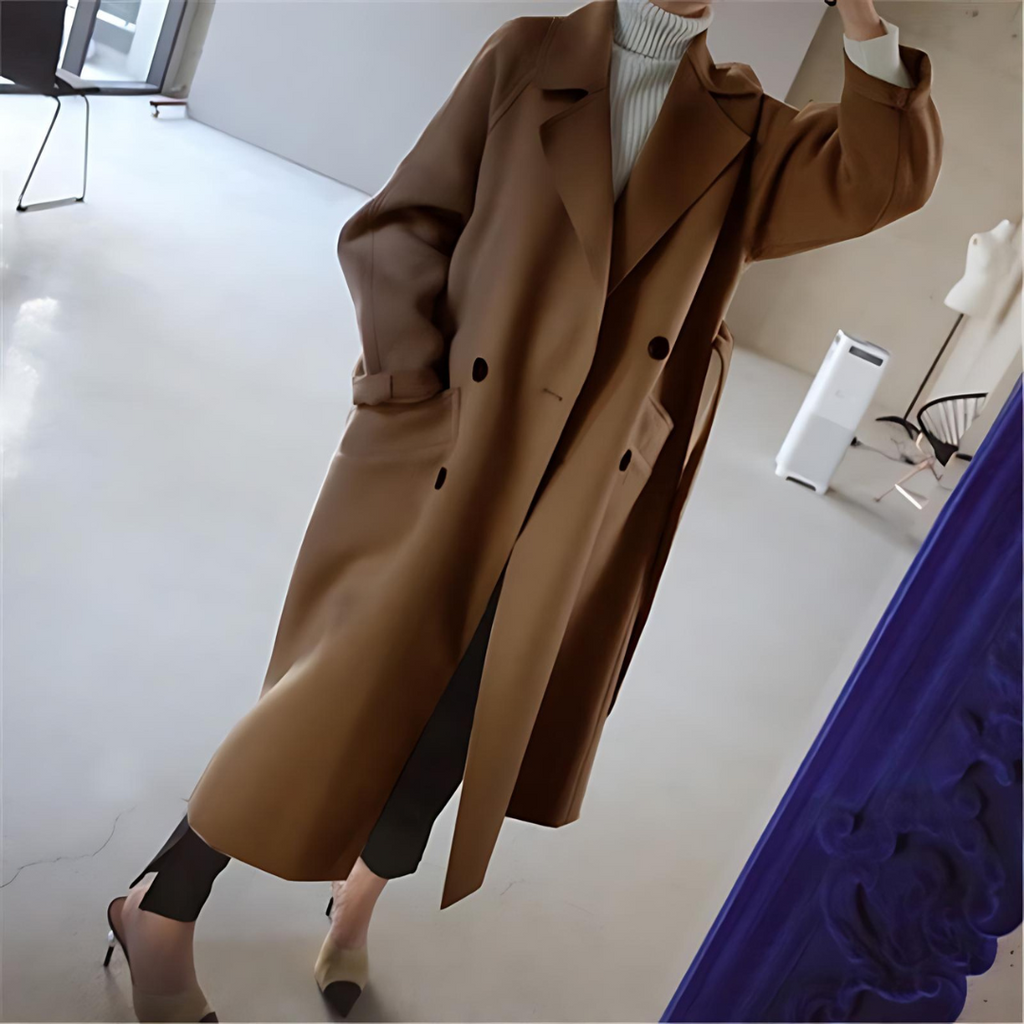 Women’s Oversized Belted Maxi Coat
