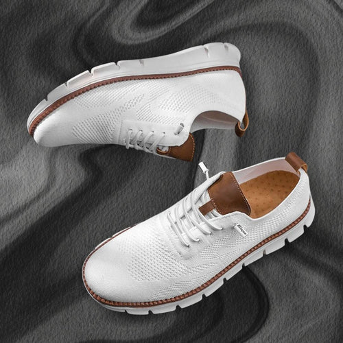 Men's Breathable Knit Oxford Sneakers