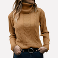 Women’s Cable Knit Turtleneck Sweater