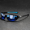 Men's Sport Wrap Polarized Sunglasses with Textured Arms