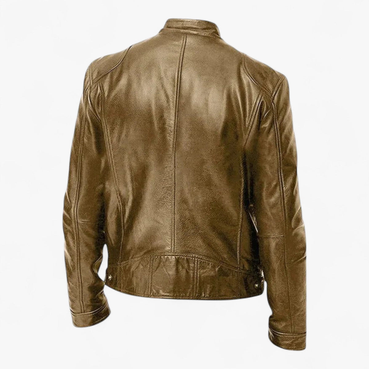 Men's Slim-Fit Moto Jacket with Zip Pockets