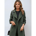 Women’s Relaxed Longline Double-Breasted Coat
