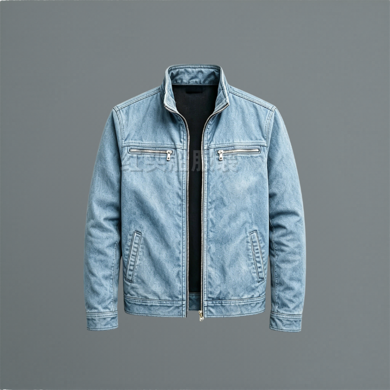 Men's Full-Zip Utility Jacket with Chest Pockets