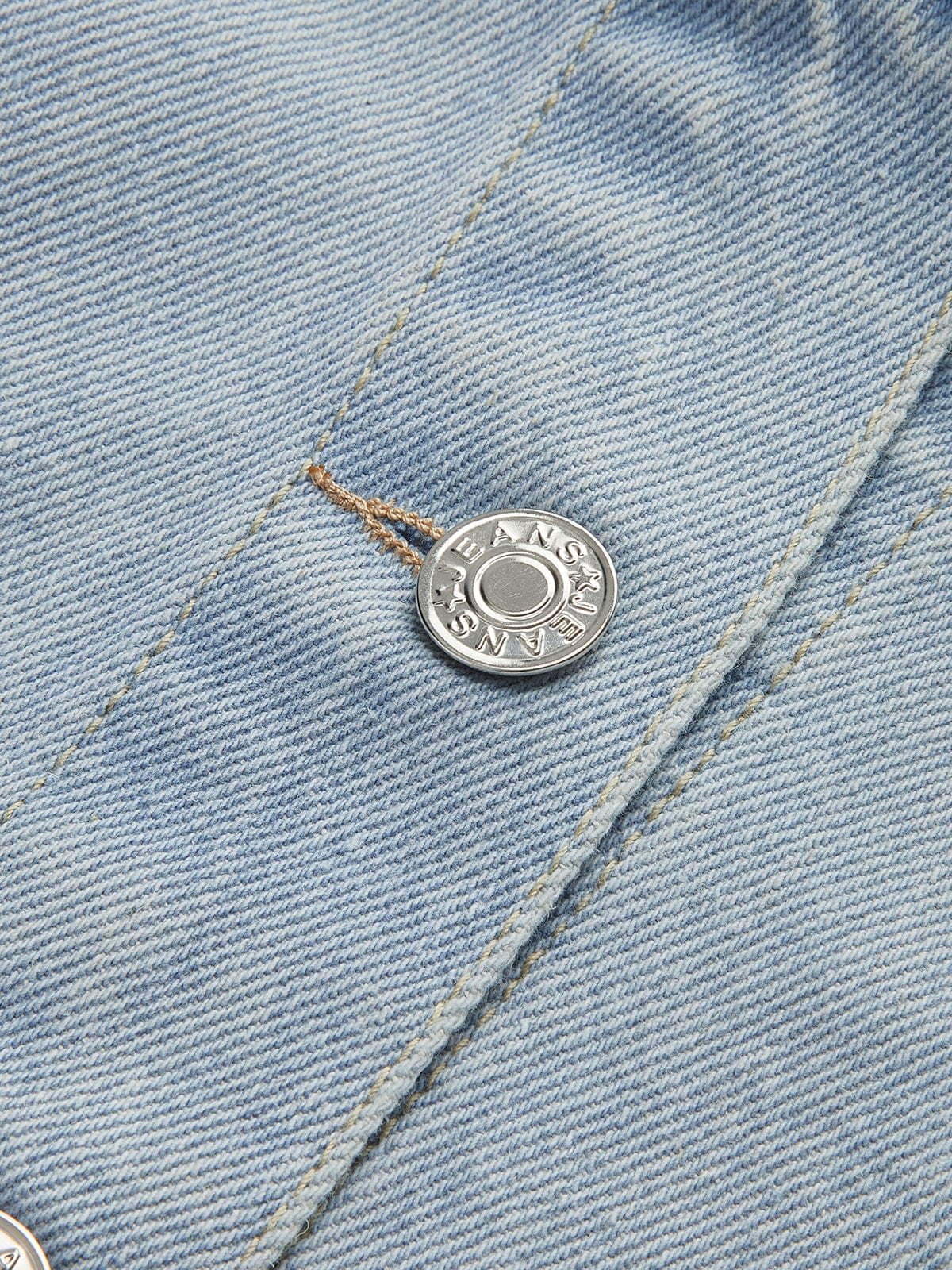Women's Two-Tone Patchwork Cropped Denim Jacket