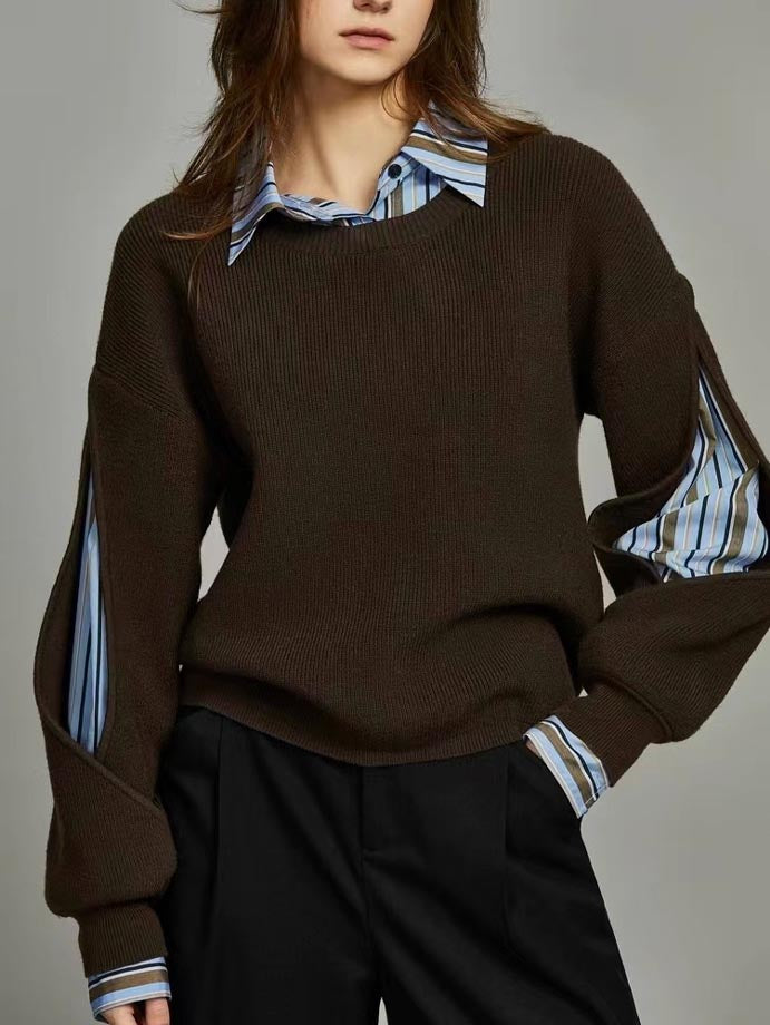 Women’s Layered Look Knit Sweater