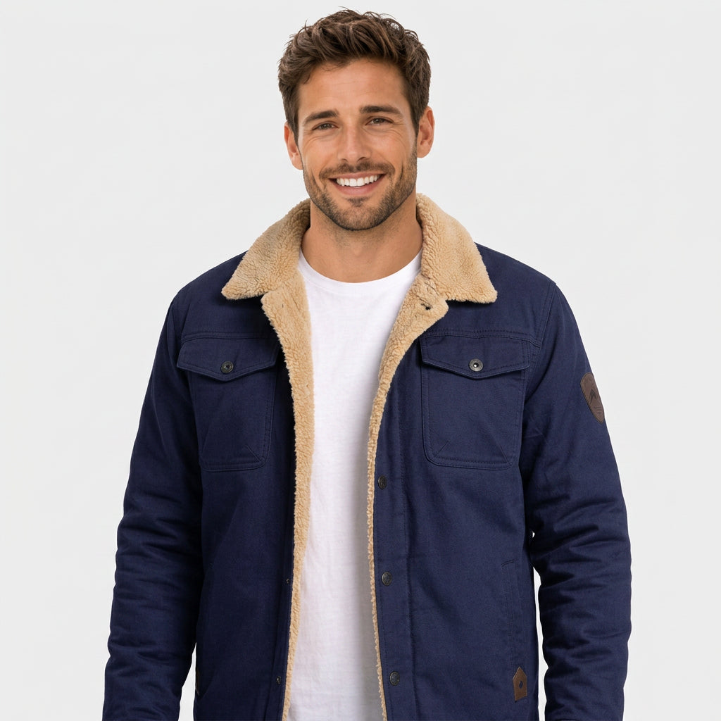 Men Fleece Lined Jacket
