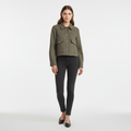 Women’s Cropped Brushed Utility Jacket