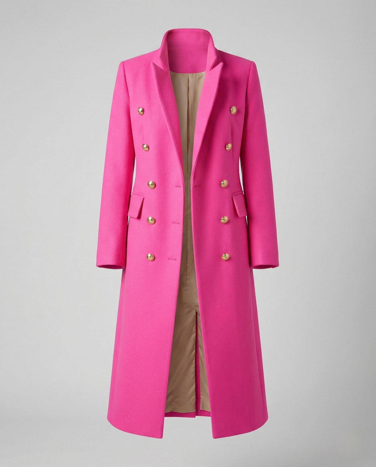 Women’s Double-Breasted Longline Coat