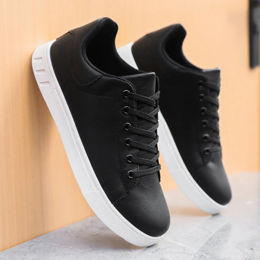Men's Lace-Up Low-Top Court Sneakers