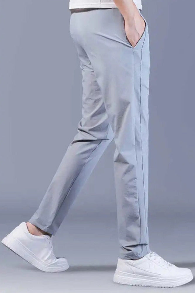 Men's Slim-Fit Tapered Joggers with Drawstring Waist