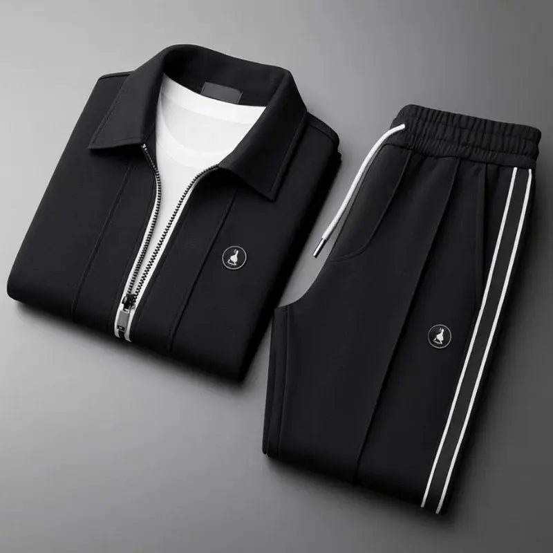 Men's Two-Piece Track Jacket and Jogger Set