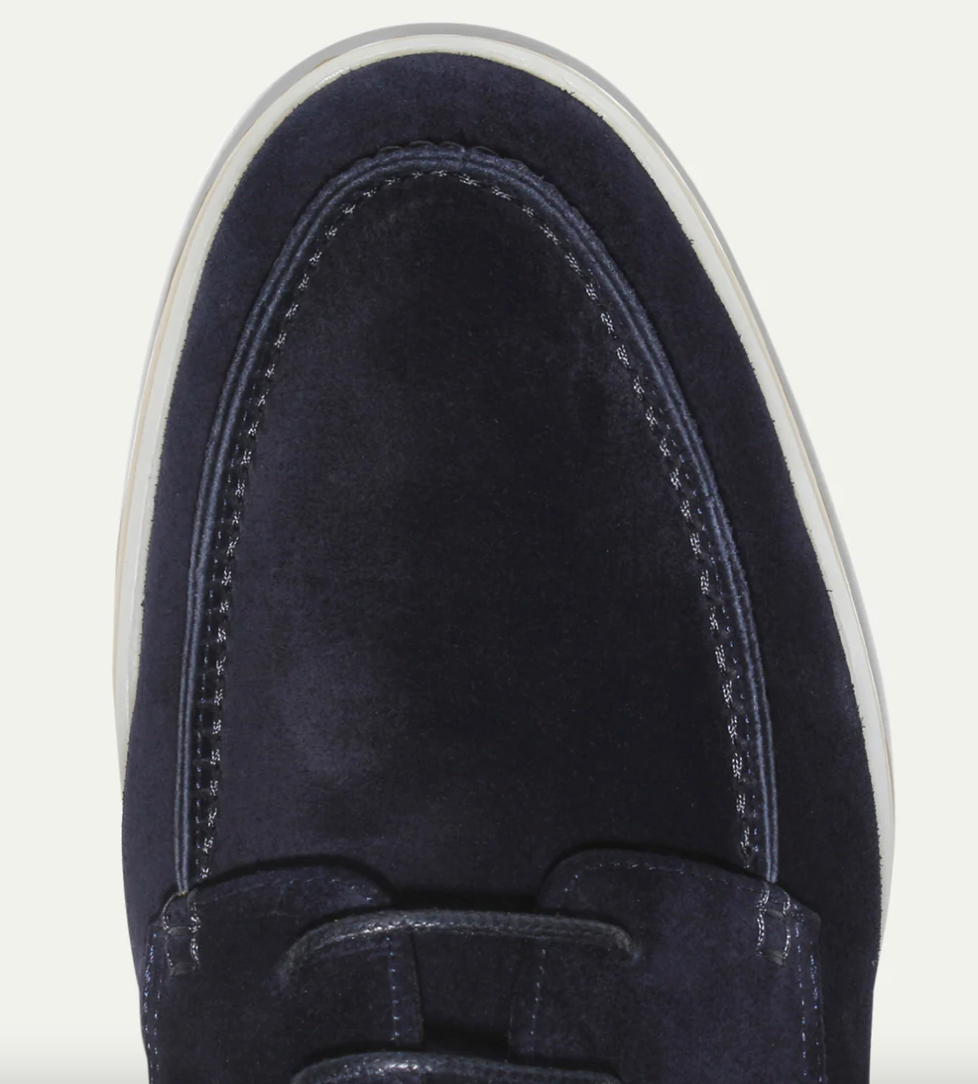 Men's Faux Suede Lace-Up Moc Toe Shoes