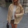 Women's Faux Suede Fringe Jacket
