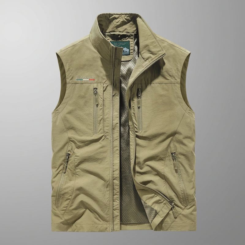 Men Zip Front Utility Vest