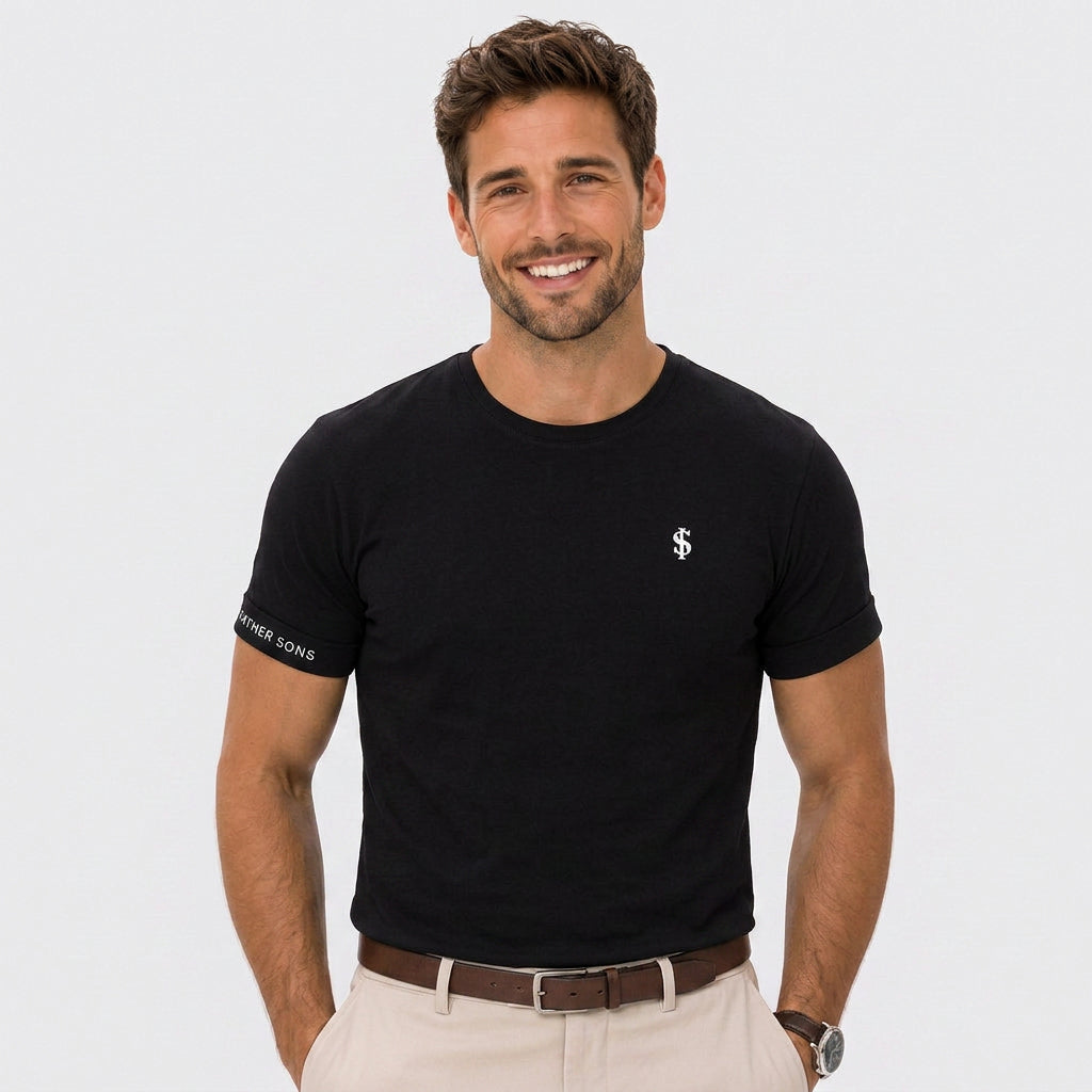 Men Contrast Cuff T Shirt