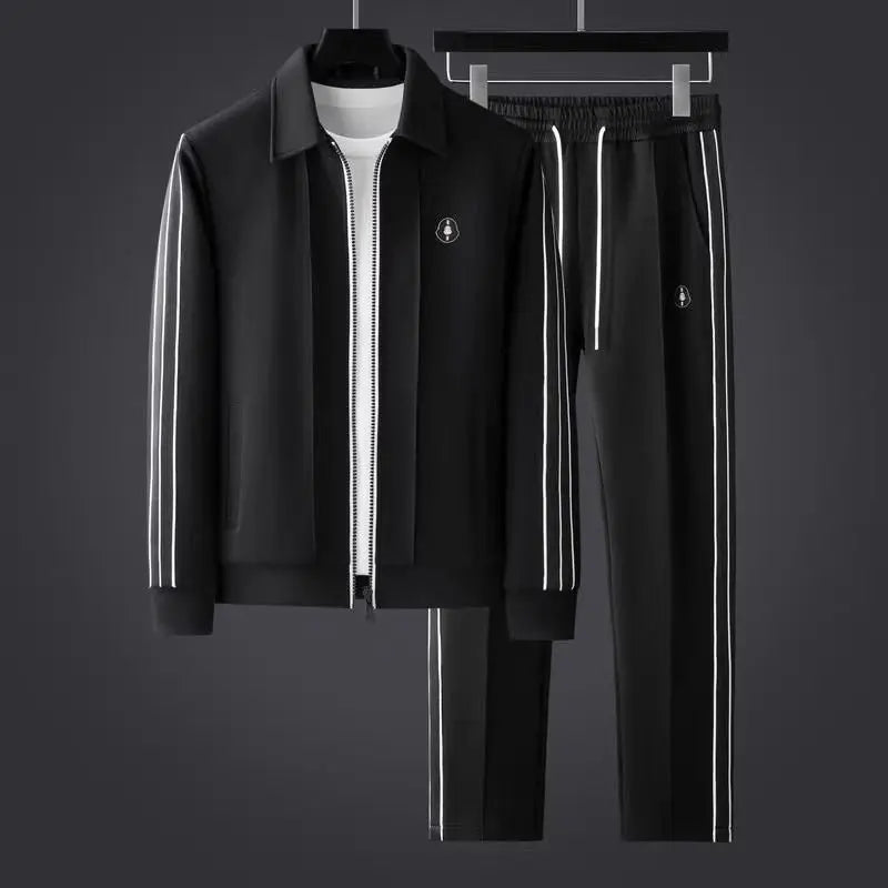 Men's Two-Piece Track Jacket and Jogger Set