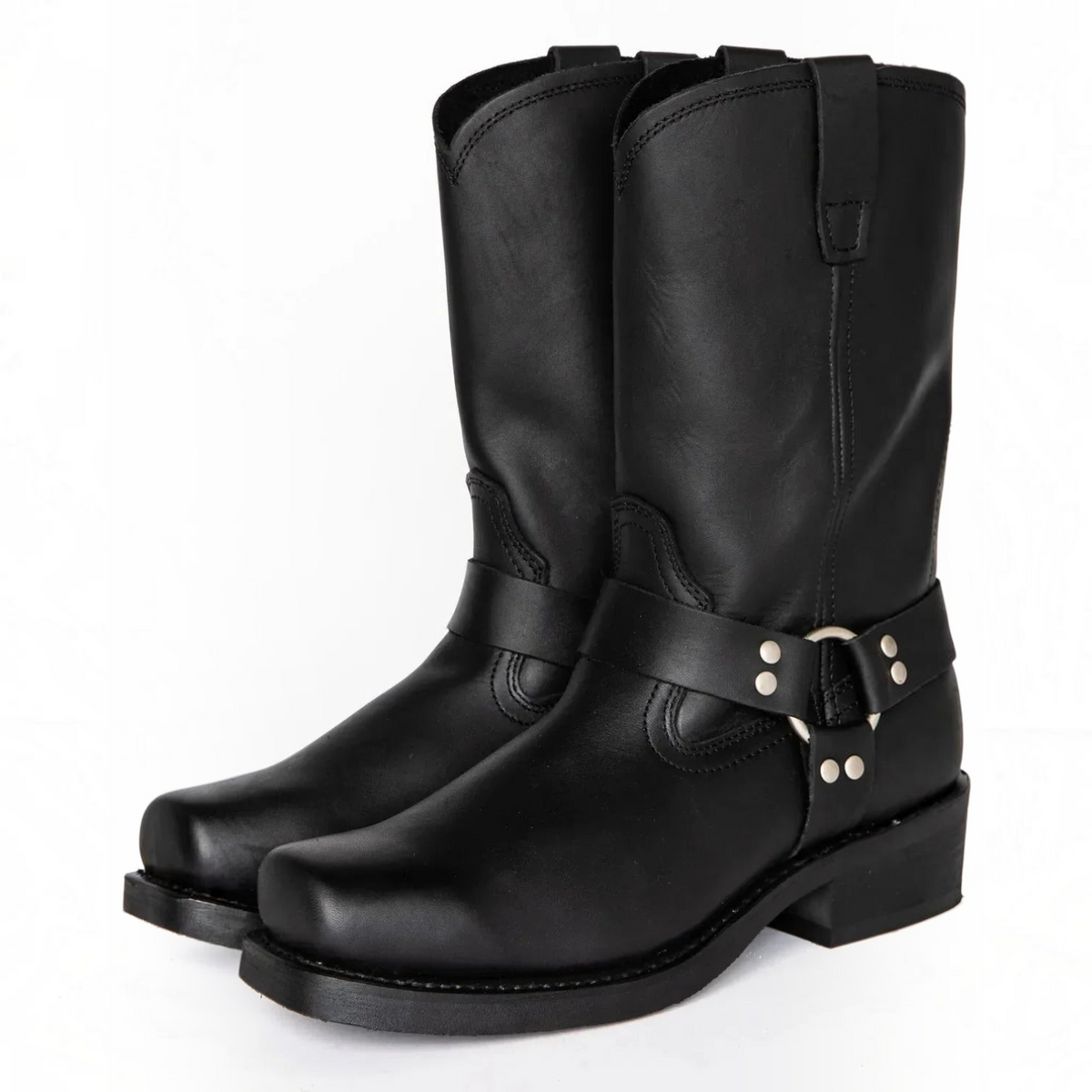 Women’s Harness Mid-Calf Biker Boots