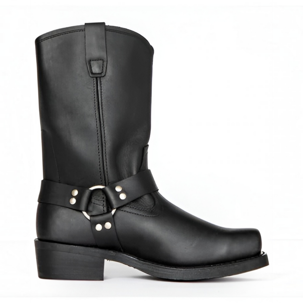 Women’s Harness Mid-Calf Biker Boots